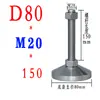 Patas ajustables engrosadas, base de acero al carbono de alta resistencia, patas de soporte mecánico de tornillo cromado, patas fijas de metal