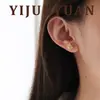 Pendientes de Rombos de Circonita Micro-Pavimentados Hielo Triturado, Moda, Simples y Exquisitos, Pendientes Pequeños y Versátiles de Lujo Ligero de Nicho de Gama Alta