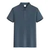 150g Camisa Polo Piquet Tamanho Asiático e Europeu Manga Curta Gola Lapela Camisa Publicitária Uniforme de Fábrica Roupa de Trabalho Camiseta Atacado Transfronteiriço Log