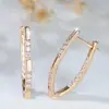 Pendientes Redondos de Diamante Blanco con Diseño en V Populares de Nicho Ins de Shein para Mujer