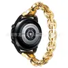Para Samsung Watch Correa de Reloj VO Diamante 20/22mm Correa de Cadena de Diamante Huawei/Glory Correa de Metal para Reloj