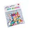 Embalagem com Fecho Argila Macia Fruta Pulseira DIY Contas Soltas Fio para Montar Pulseira Acessórios de Joias Contas Fruta de Argila Macia