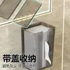 Caja de Pañuelos de Pared, Sin Taladro, para Baño del Hogar, Pañuelos Faciales, Almacenamiento de Toallas Faciales, Papel Higiénico, Cocina Boca Abajo