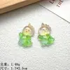 Acessórios de resina de animais fofos com gelo para DIY, acessórios para sapatos, flor, copo, pasta, cola cremosa