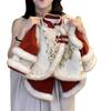 Traje de estilo nacional de niña Ningli, traje de Nochevieja 2025, nueva ropa de invierno, estilo extranjero de dos piezas para niña bebé, estilo de Año Nuevo