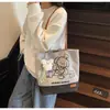 Bolso Elegante de Moda 2025 Nuevo Bolso Bandolera de Nicho Bolso de Lona Bolso Bolso Tote Bolso de Lona Gran Capacidad Bolso para Mujer