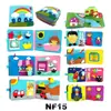 Libro 3D de fieltro para niños del fabricante, atractivo y divertido libro de juguete educativo de aprendizaje temprano con temática de zoológico, libro silencioso de fieltro