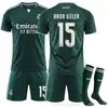 2627 Set de Club Camiseta 7 Vinicius C. Ronaldo Nuevo Real Madrid Alternativo 10 Mbappe Uniforme de Fútbol Verde