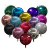 Venta Directa de Fábrica 22 pulgadas 12 colores globo redondo de aluminio globo de aluminio 4D globo decorativo de paisaje al por mayor