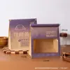 Bolsa de embalaje para pan de molde de 450g bolsas para bagels pan horneado bolsa para comidas pan de molde bolsa autosellante bolsa de embalaje para croissants en rodajas