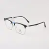 Armazones para Gafas de Negocio para Hombre Retro Acetato Titanio Marco Cuadrado Soporte para Gafas Gafas para Miopía Marco de Ceja Se Pueden Montar Lentes