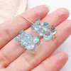 Acrílico 12*19mm Agujero Vertical Transparente Oso DIY Pulsera Collar Pendiente Llavero Colgante Accesorios de Joyería