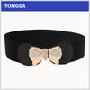 Venta al por mayor del fabricante Estilo coreano Hebilla de mariposa Cinturón elástico Decorativo Cinturón de cintura para vestido Cintura Elástico Cinturón elástico