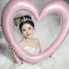 Balão Coração de Amor Oco Roupão de Noiva para Manhã de Casamento Adereço de Foto Decoração de Quarto de Casamento Emissão de Certificado Noivado Suprimentos para Atmosfera de Casamento