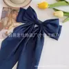 Lenço de Tecido para Comércio Exterior Estilo Temperamento Europeu e Americano Fita Laço Grampo de Cabelo Grampo de Cabelo Presilha de Primavera Presilha Superior Presilha Bico de Pato