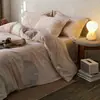 Nuevo Juego de Cuatro Piezas 2026 Algodón 100% Cepillado Sábana Funda de Almohada Funda Nórdica de Alta Densidad Juego de Tres Piezas Cálido Otoño e Invierno Ropa de Cama