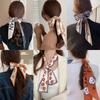 Nuevo Estilo Mismo que Zhao Liying Cinta Larga Cinta Larga Cinta para el Pelo Larga Cinta para el Pelo Bufanda de Seda Enrollada Corbata para Bolso Seda de Imitación