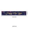2025 Transfronterizo Nuevo Carnaval Patio Nochevieja Diseño Bandera Colgante Fiesta Bandera Exterior Decoración Fiesta Feliz Año Nuevo