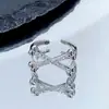 Anillo de Halloween Transfronterizo Araña Cuervo Fantasma Calabaza Hueso Fantasma Anillo Personalizado Oscuro Nicho Punk para Mujeres