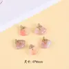 Ágata Fonte de Sal Escarlate Gota Pequena Fivela de Segurança Cabacinha Contas Soltas Pulseira DIY Acessórios de Joias Pingente Atacado