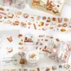 Serie de Cartas del Otoño Crepuscular Cinta PET Troquelada Iconos Retro de Collage para Hornear Comida Cinta 6 Diseños