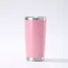 Fornecimento direto do fabricante 20oz copo de carro com revestimento em pó aço inoxidável 304 camada dupla isolamento a vácuo frio e quente copo rei do gelo copo de carro