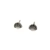 Brincos Pequenos de Concha em Prata de Lei S925 Ouni Coreana para Mulheres Design de Nicho Doce e Cool Estilosos Pequenos Frescos Simples Brincos Brincos