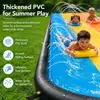 Resbaladilla de Agua de PVC Modelo Nuevo Transfronteriza para Niños, para Dos o Tres Personas, Tabla de Surf Acuática para Césped al Aire Libre para Padres e Hijos, Venta Directa del Fabricante
