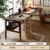 Mesa de Caligrafia Mesa de Estudo Doméstica Pernas de Madeira Maciça Novo Estilo Chinês Mesa para Estudos Chineses Mesa para Caligrafia e Pintura Mesa de Aprendizagem de Caligrafia com Pincel Mesa de Escrita