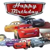Novo Dropshipping Transfronteiriço Carros Quarto Infantil Decoração Desenho Animado Parede Festa Aniversário Tema Banner Bolo