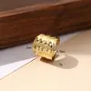 Anel Larga Ajustável de Abertura Distintiva Estilo Europeu e Americano Anel de Dedo Indicador Corrente de Mulher Laço Simples Simples Simples Senso de Luxo Leve Alto Padrão