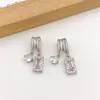 Colgante Corazón Cuadrado Circonita Micro-Pavimentada Accesorios para Joyería DIY Diseño de Nicho Dulce y Fresco Estilo Ins Accesorios de Alta Gama
