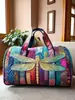 Nova Marca Independente Temu Amazon Bolsa de Viagem Acolchoada de Algodão Moda Estampada Bolsa de Yoga Feminina Bolsa de Mão