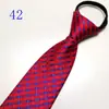 Corbata de Hombre Cremallera Novio Boda Roja 8cm Vestido Negocio Nudo Negro Libre Perezoso Fácil de Tirar Azul Corbata