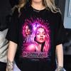 Camiseta de mujer con estampado de algodón de la serie Personaje famoso 1, tops casuales de verano para mujer, inyección directa digital de gran tamaño