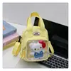 Estilo Coreano Color Puro Contraste Cruzado Pequeña Bolsa Chica Suave Estudiante Salida Diaria Casual Mini Teléfono Móvil Bolsa de Cosméticos Moda