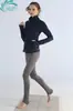 HWT Huawite Calça Legging de Cintura Alta Simples e Confortável para Levantar o Bumbum Nove Pontos Tamanho Grande Roupas de Yoga Atacado