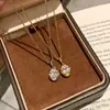 Colar Deslumbrante de Ovo de Pombo Mais Vendido do Xiaohongshu para Mulheres, Nova Moda Design de Nicho de Luxo Leve Versátil Corrente para Clavícula para Mulheres