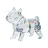 Adornos de Bulldog Francés de Cristal para Perros Transfronterizos Animales del Zodiaco Manualidades Regalos Decoración de Oficina de Vidrio Regalos de Cumpleaños