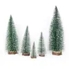 Decoraciones navideñas mini árbol de Navidad adorno de escritorio pequeño abeto nevado árbol decorativo para oficina en casa mesa de comedor