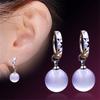 Weihua Corea Nuevo Producto Pendientes de Plata Gypsophila Ojo de Gato para Mujer Joyería para la Oreja para Mujer Pendientes al por Mayor