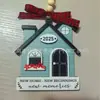 2025 Nuevo Mejor Regalo de Inauguración de Casa Adornos de Madera Decoración del Hogar Adornos Rojos para Árbol de Navidad Regalo