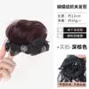 Postizo estilo moño para mujer, accesorio para el cabello de mariposa con malla, realzador de volumen para el cabello, moño para recogido de capullo de flor