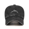 Boné de beisebol lavado antigo retrô transfronteiriço para homens e mulheres boné casual moda bordado montanha curvado beirais chapéu comércio exterior