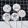 Nueva Decoración de Pastel para Fiesta de Repostería, Inserto Rico Bronceado, Tarjeta Cuadrada Pequeña Atractiva, Inserto para Pastel de Cumpleaños, Producto Terminado