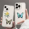 50 Piezas de Pegatinas Retro de Planta Hongo Mariposa Transparentes Impermeables Material para Cuaderno Decoración de Teléfono Móvil Equipaje Pegatinas