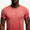 Camiseta Deportiva de Verano para Hombre sin Costuras, Fitness, Secado Rápido, Manga Corta, Tejido Integrado, Transpirable, Manga Corta para Correr, Adelgazante Muscular