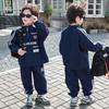 Conjunto Rayado de Primavera y Otoño para Niños 2026 Nuevo Estilo Coreano Fresco y Elegante Conjunto Casual de Dos Piezas para Niños Pequeños Ropa Infantil Transfronteriza
