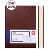 Deli 3186 Cuero Oficina de Negocios Cubierta PU Bloc de Notas Cuaderno de Conferencias Retro Engrosado Diario 25