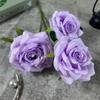 3 Rosas de Diamante Artificiales para Decoración de Escenario de Boda, Decoración de Interiores del Hogar y Accesorios de Fotografía al por Mayor